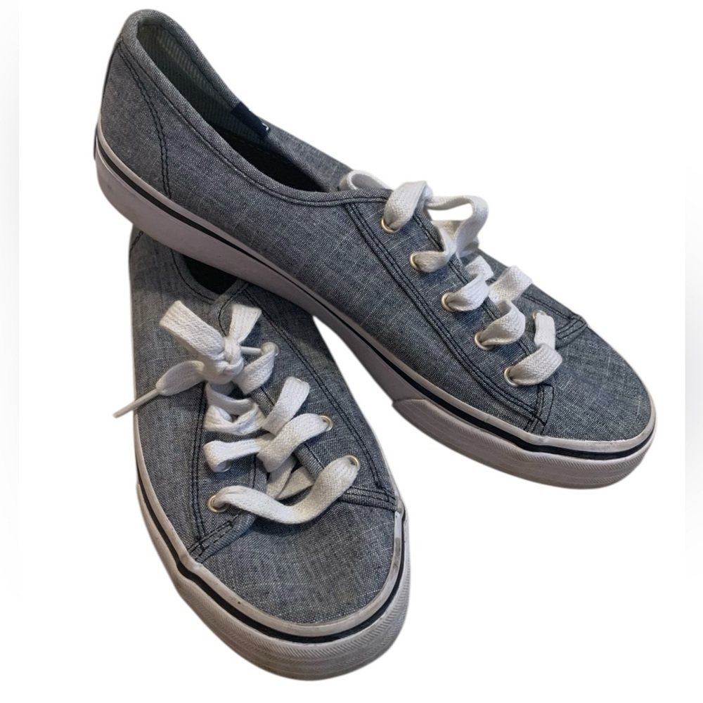 Keds Women's Gray Canvas Sneakers Size 7.5